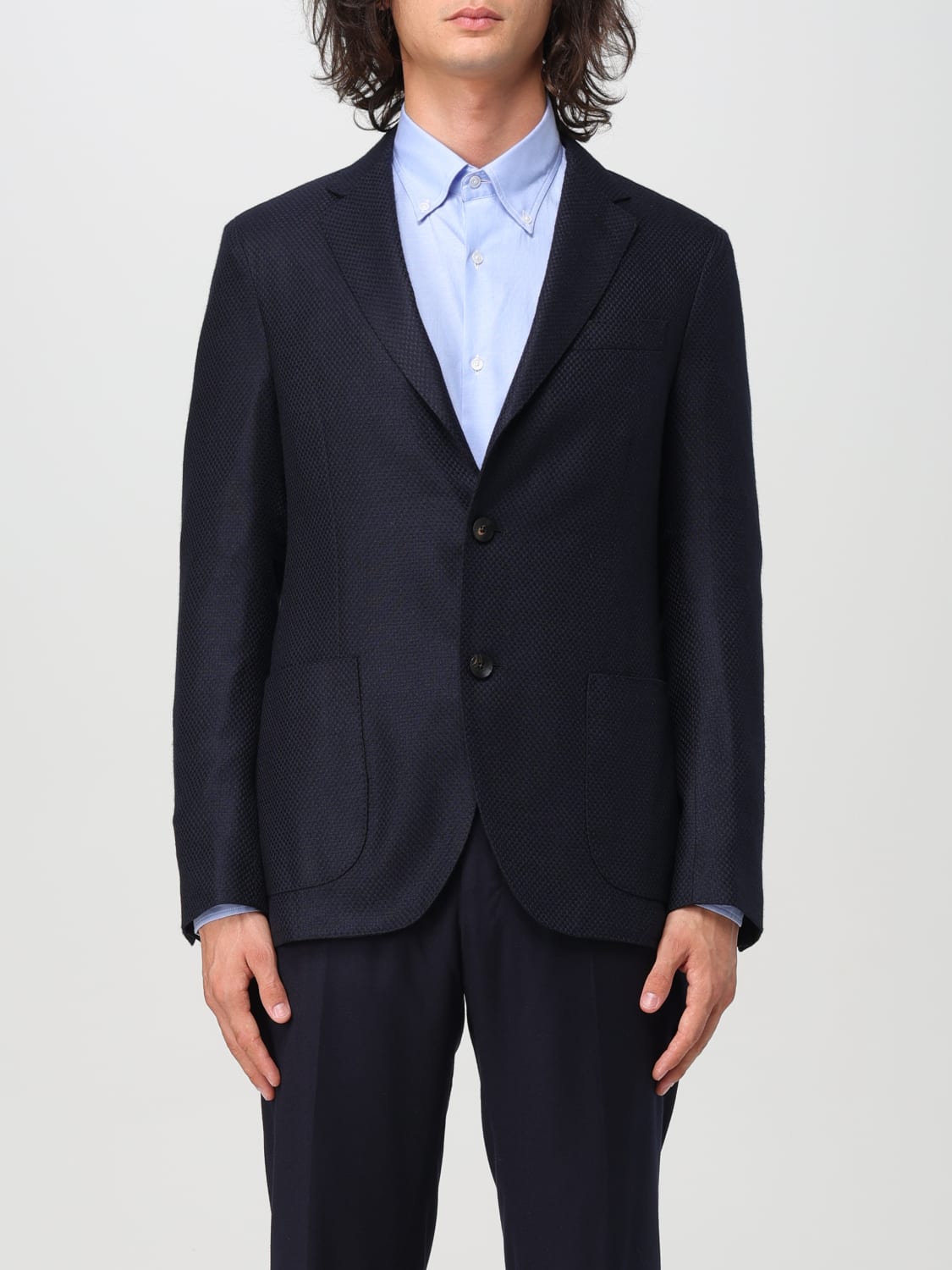 LARDINI Blazer men Blue Lardini blazer IV528AE23IVSF63523 online at GIGLIO.COM