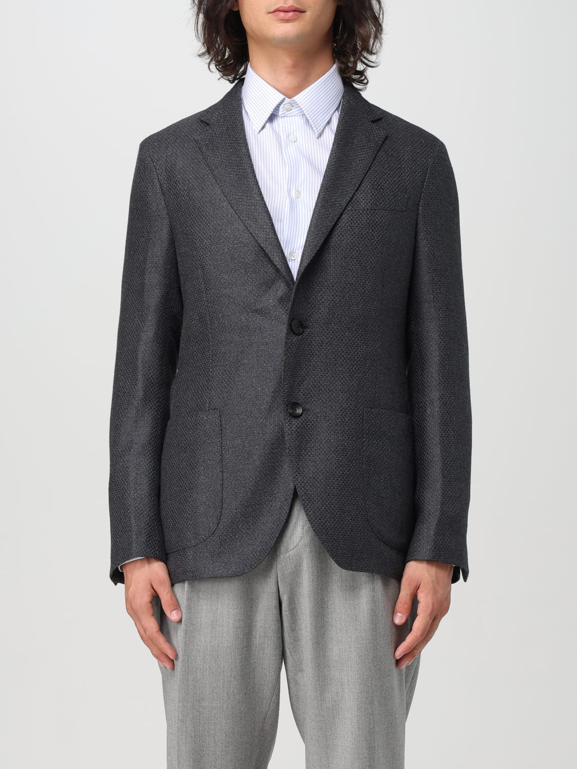 Giglio Blazer Lardini in cashmere e seta