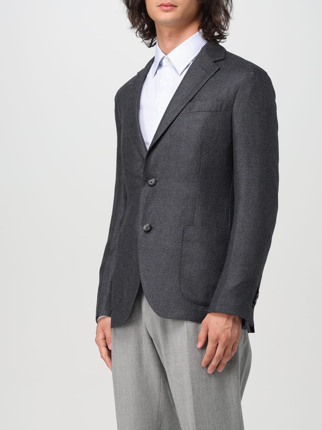 LARDINI BLAZER: Blazer men Lardini, Grey - Img 4