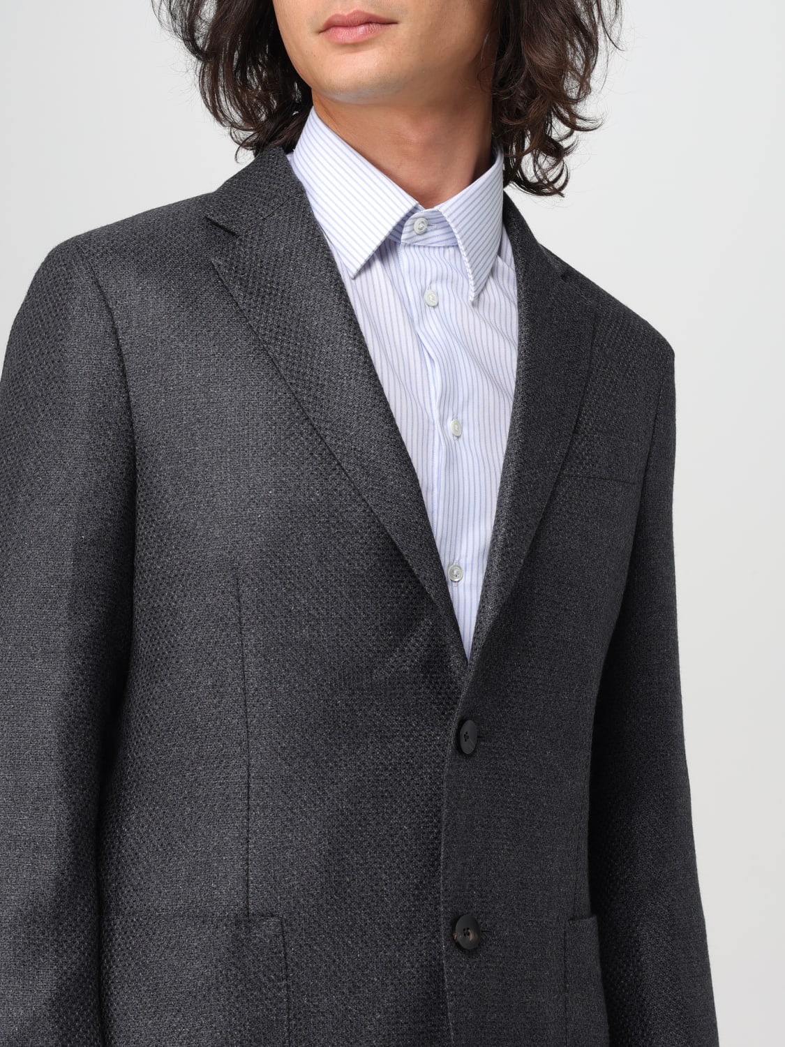 LARDINI BLAZER: Blazer men Lardini, Grey - Img 5