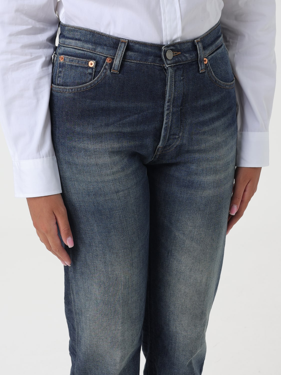 DONDUP JEANS: Jeans Dondup in denim di cotone , Blue - Img 3