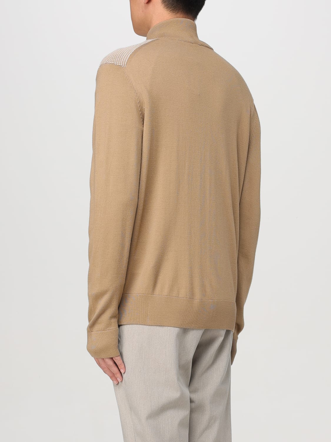 BOSS CARDIGAN: Cardigan men Boss, Beige - Img 2