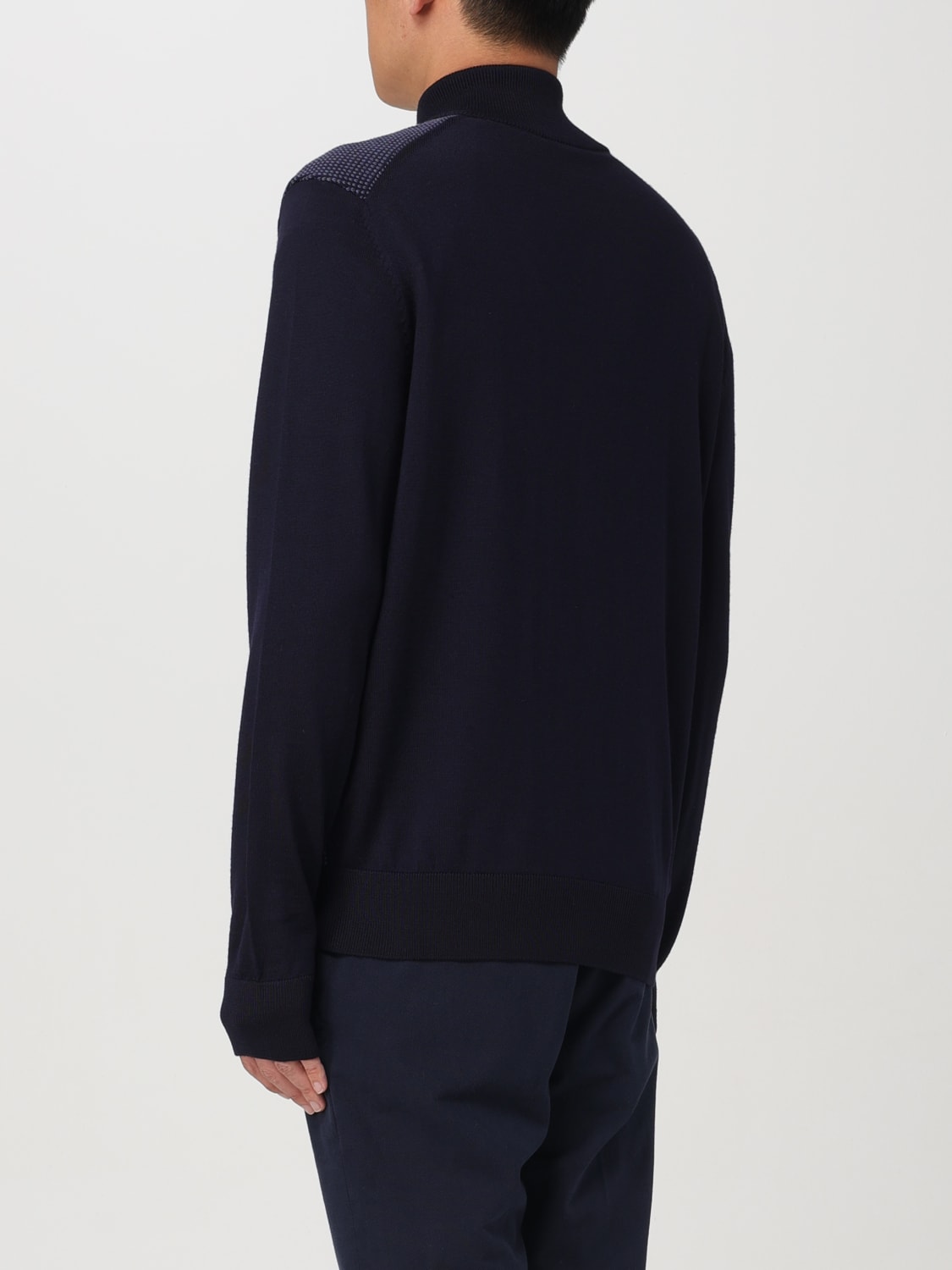 BOSS CARDIGAN: Cardigan homme Boss, Bleu Marine - Img 2