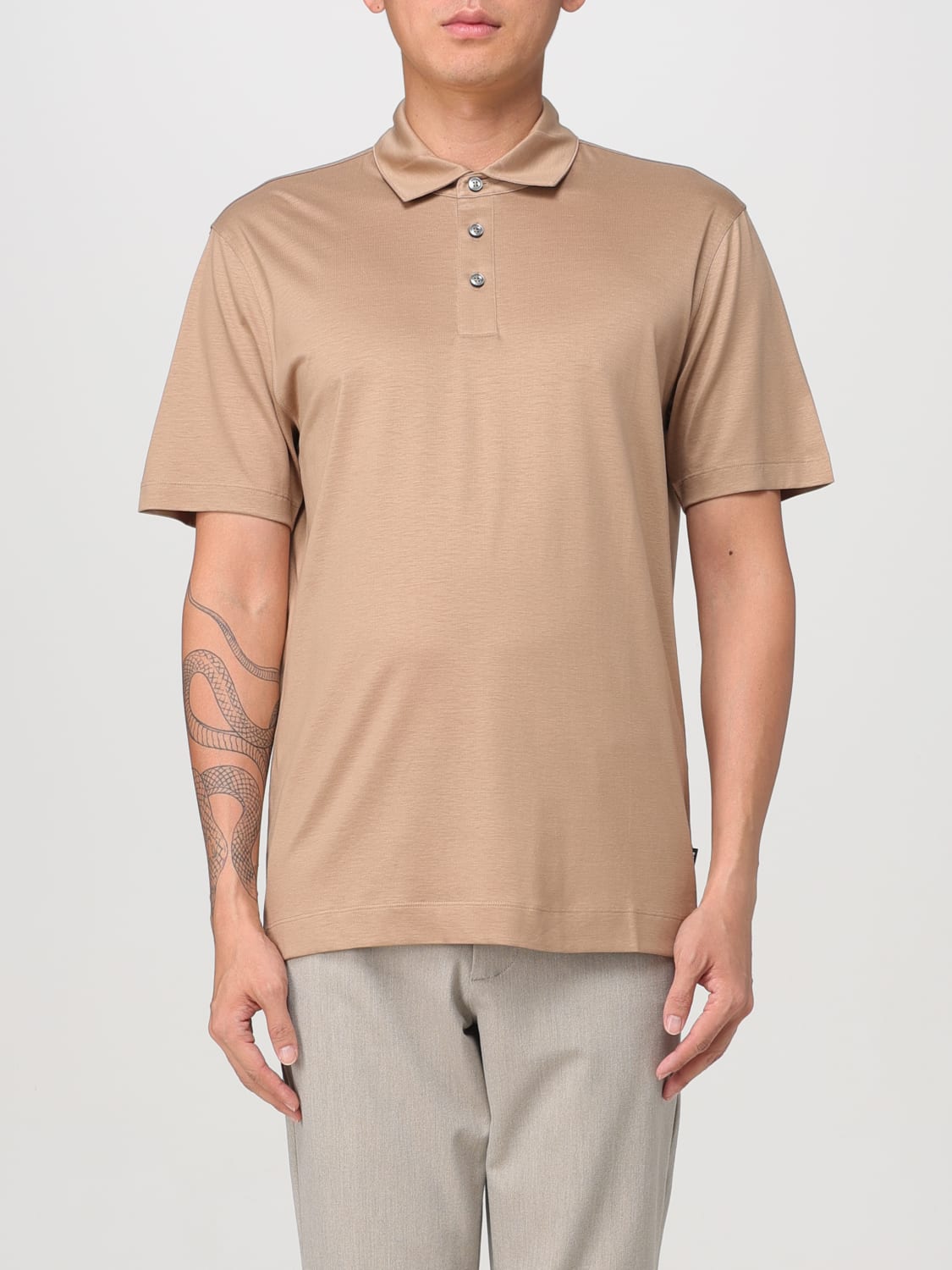 BOSS POLO: Polo homme Boss, Beige - Img 1