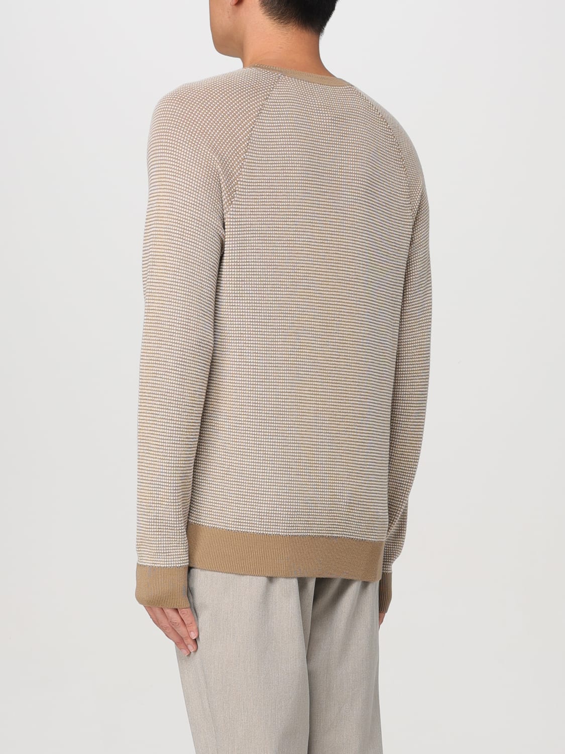 BOSS SWEATER: Sweater men Boss, Beige - Img 2