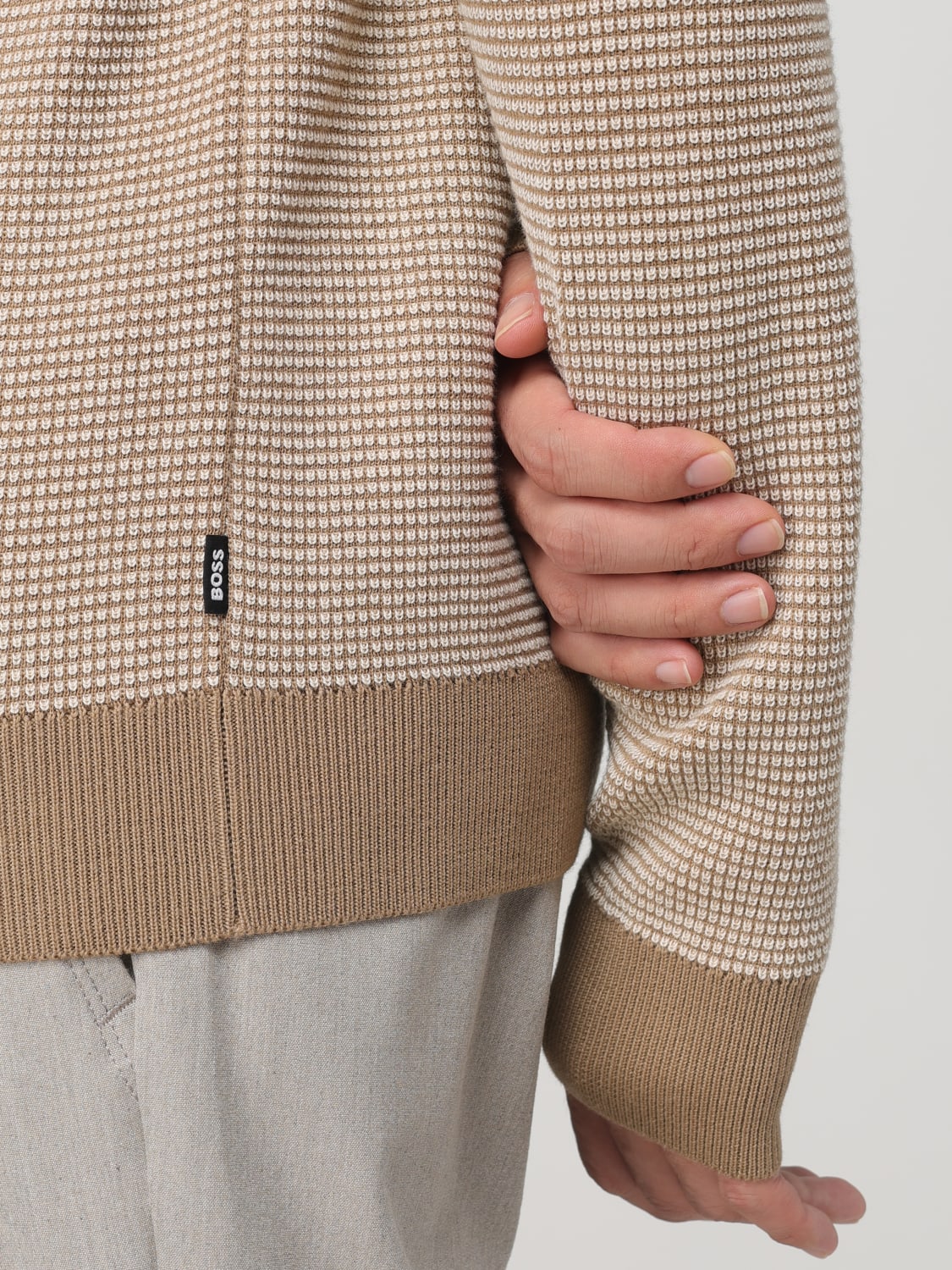 BOSS SWEATER: Sweater men Boss, Beige - Img 3