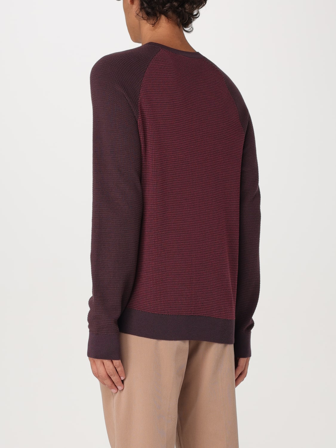 BOSS SWEATER: Sweater men Boss, Burgundy - Img 2