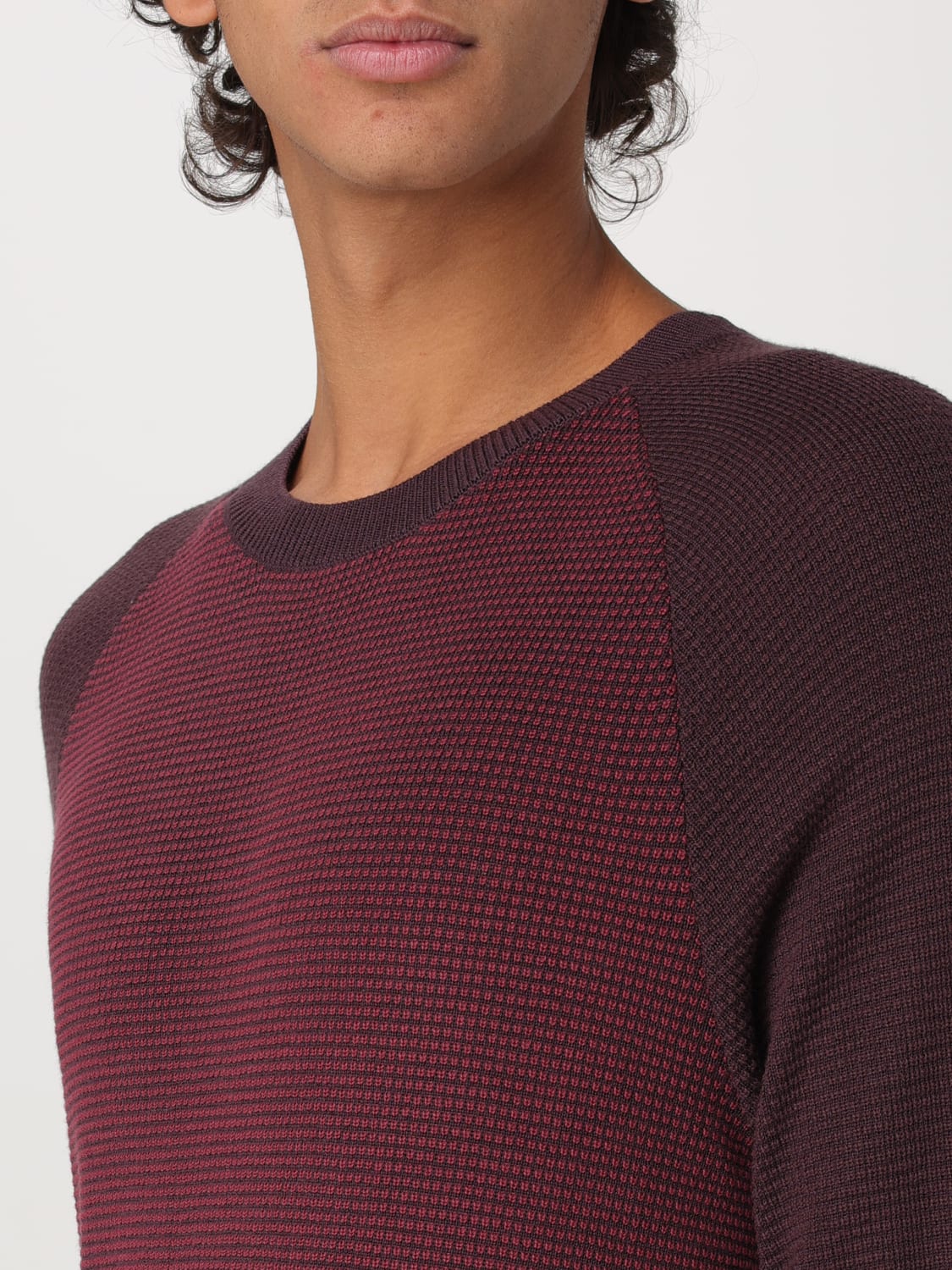 BOSS SWEATER: Sweater men Boss, Burgundy - Img 3