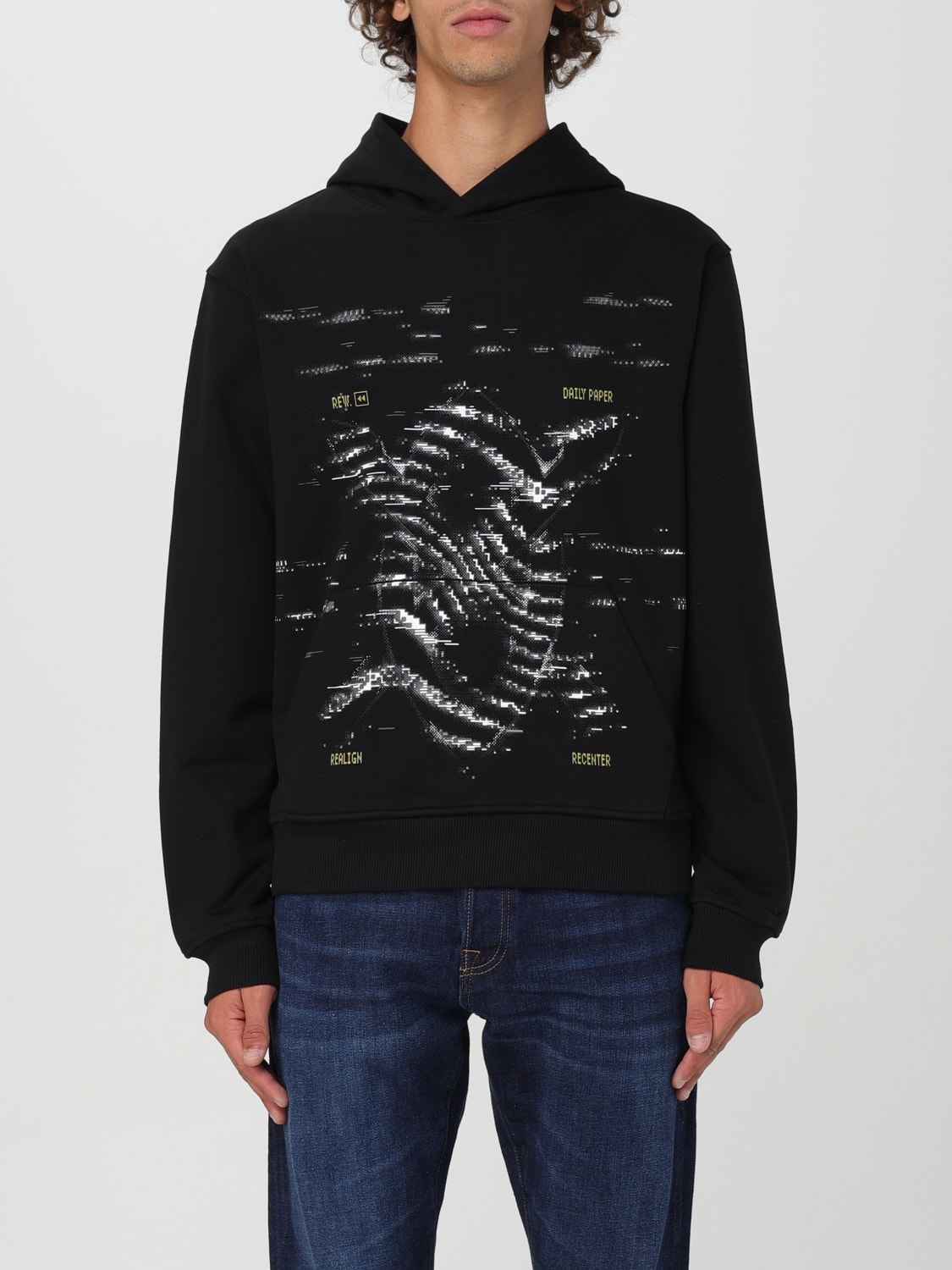 DAILY PAPER SWEATSHIRT: Sweatshirt homme Daily Paper, Noir - Img 1