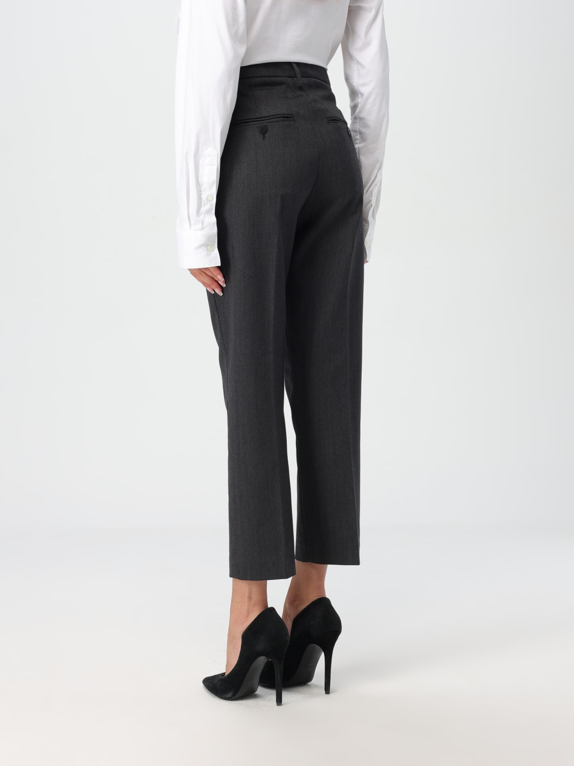 DONDUP PANTALONE: Pantalone Nima Dondup in lana vergine e cotone , Grigio - Img 3