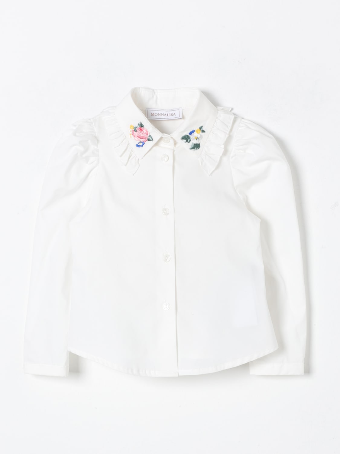 MONNALISA SHIRT: Shirt kids Monnalisa, Yellow Cream - Img 1