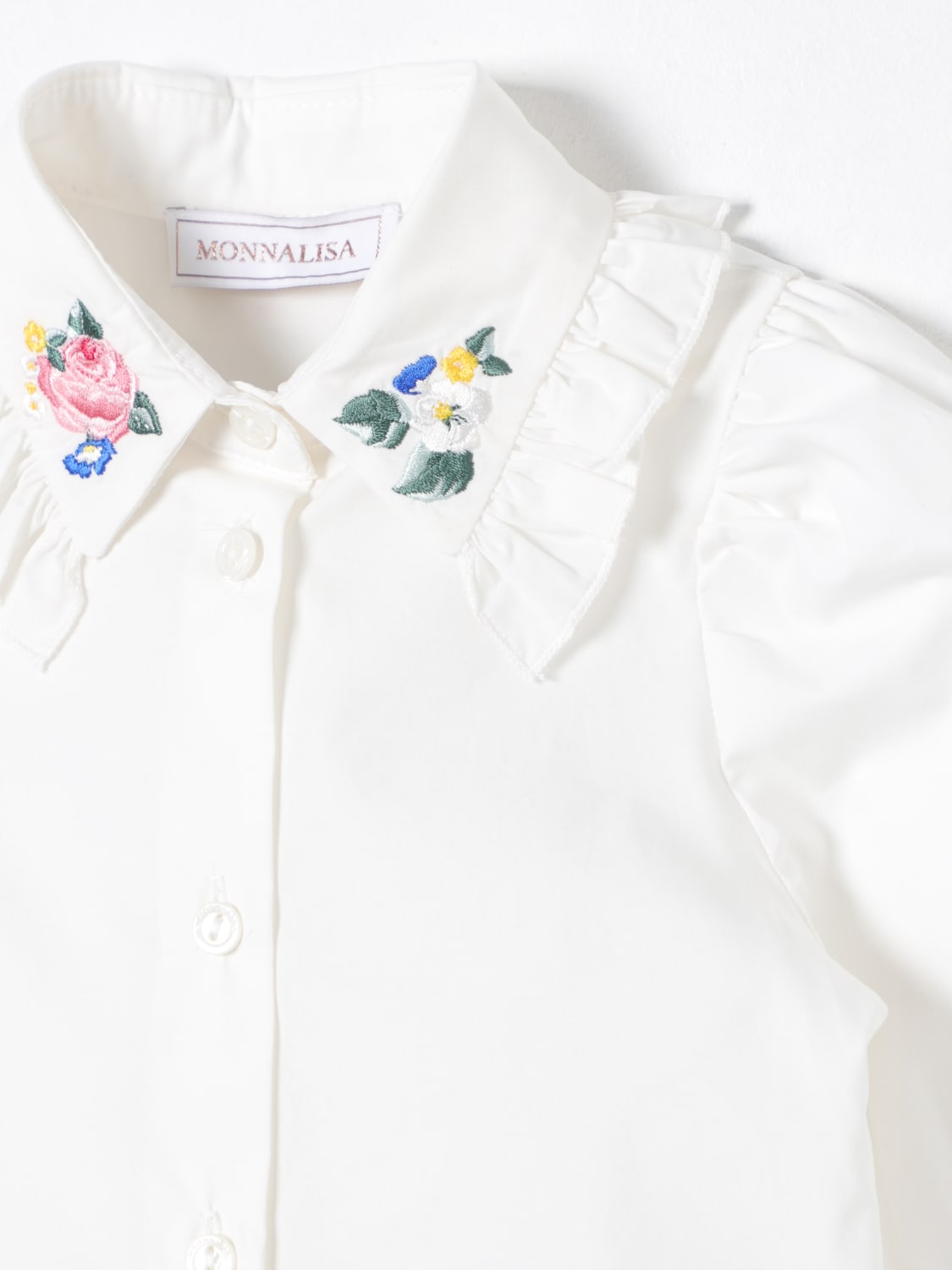 MONNALISA SHIRT: Shirt kids Monnalisa, Yellow Cream - Img 3