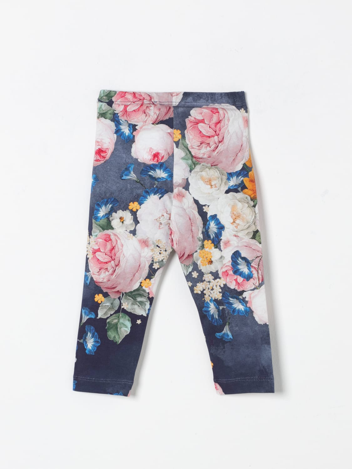 MONNALISA PANTALONE: Leggings a fantasia floreale Monnalisa, Blue - Img 2