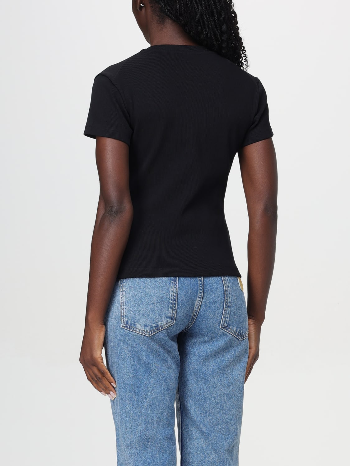 MOSCHINO JEANS T-SHIRT: T-shirt woman Moschino Jeans, Black - Img 2