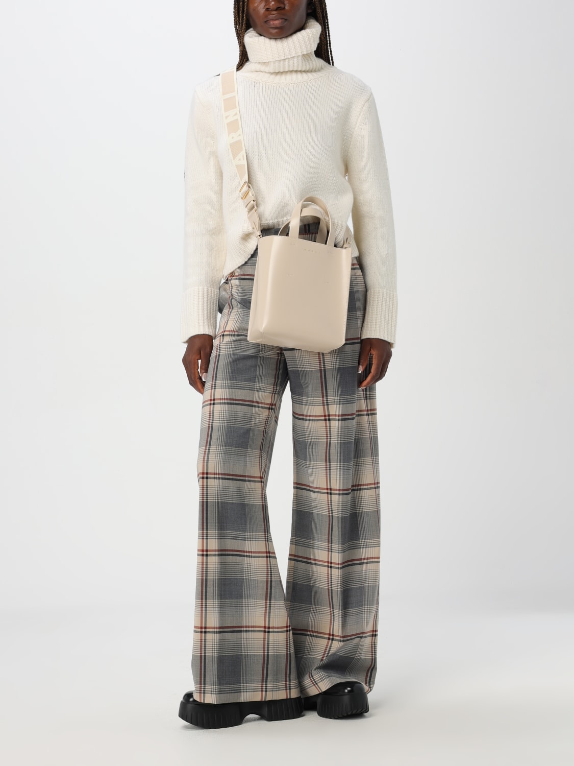 MARNI MINI BAG: Crossbody bags woman Marni, Ivory - Img 2