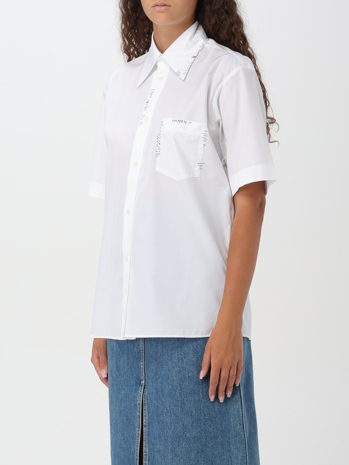 MARNI CAMISA: Camisa mujer Marni, Blanco - Img 4