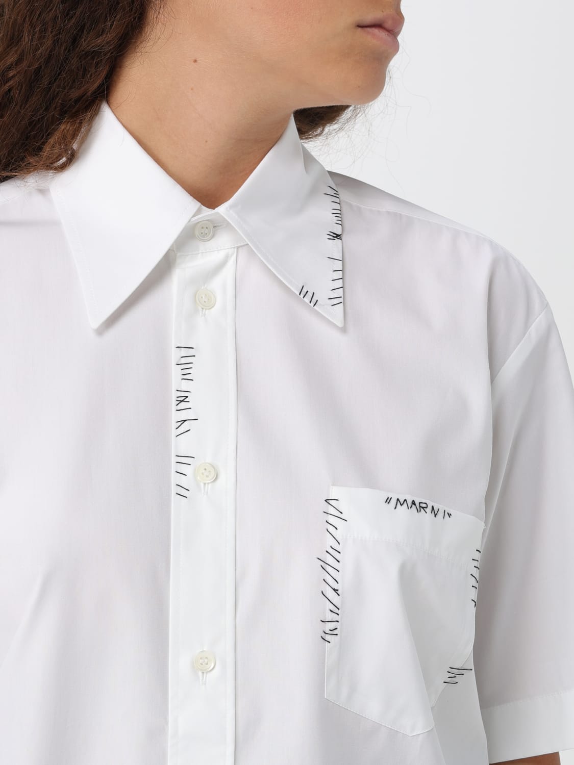 MARNI CAMISA: Camisa mujer Marni, Blanco - Img 5