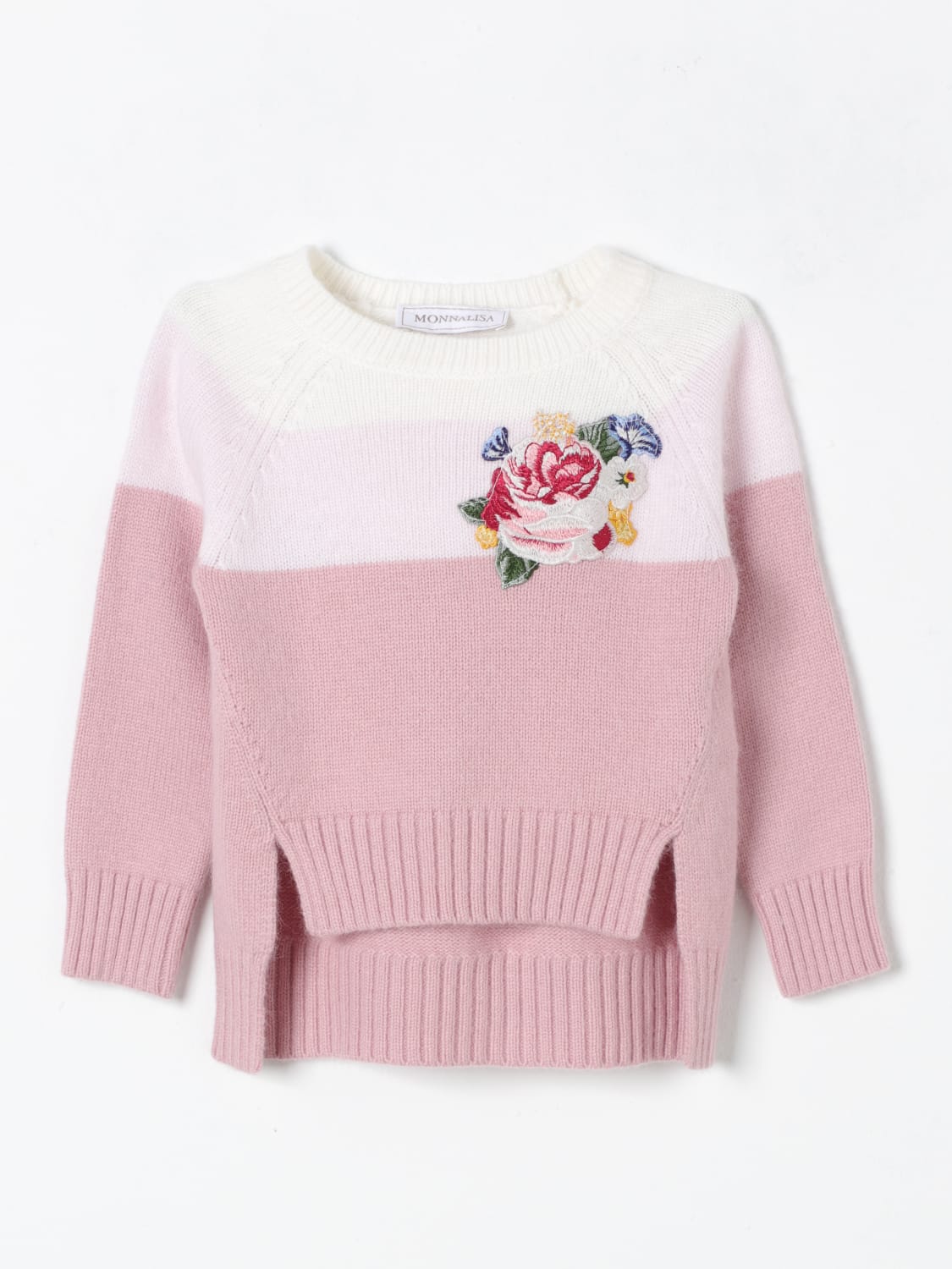 MONNALISA SWEATER: Sweater kids Monnalisa, Yellow Cream - Img 1