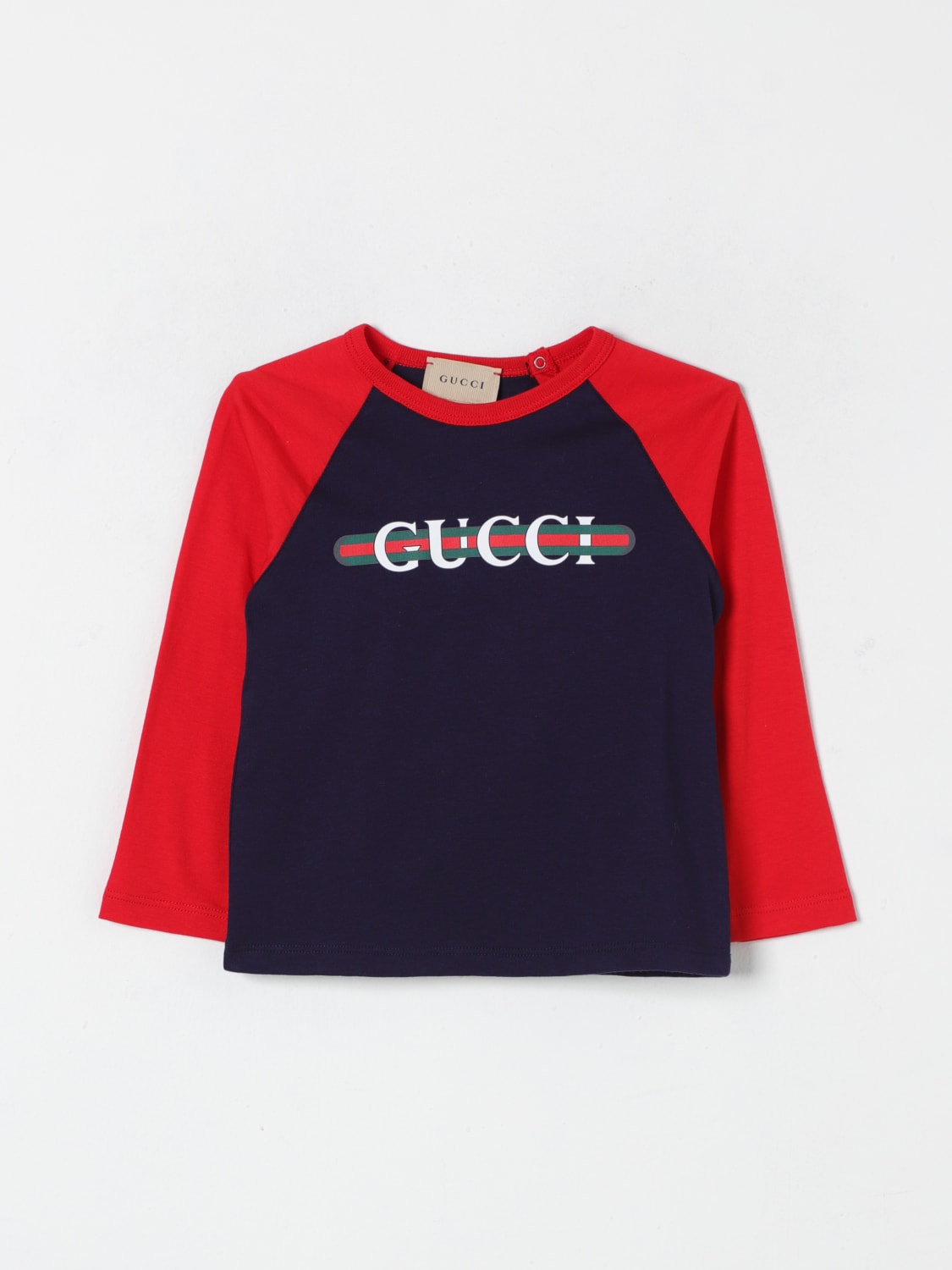 GUCCI CAMISETA: Camiseta niños Gucci, Azul Oscuro - Img 1