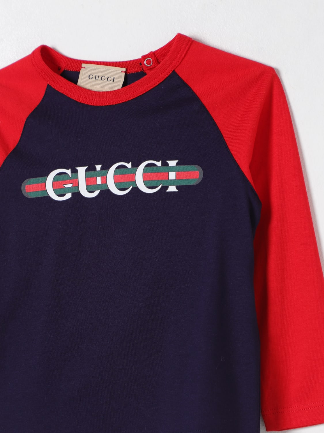 GUCCI CAMISETA: Camiseta niños Gucci, Azul Oscuro - Img 3