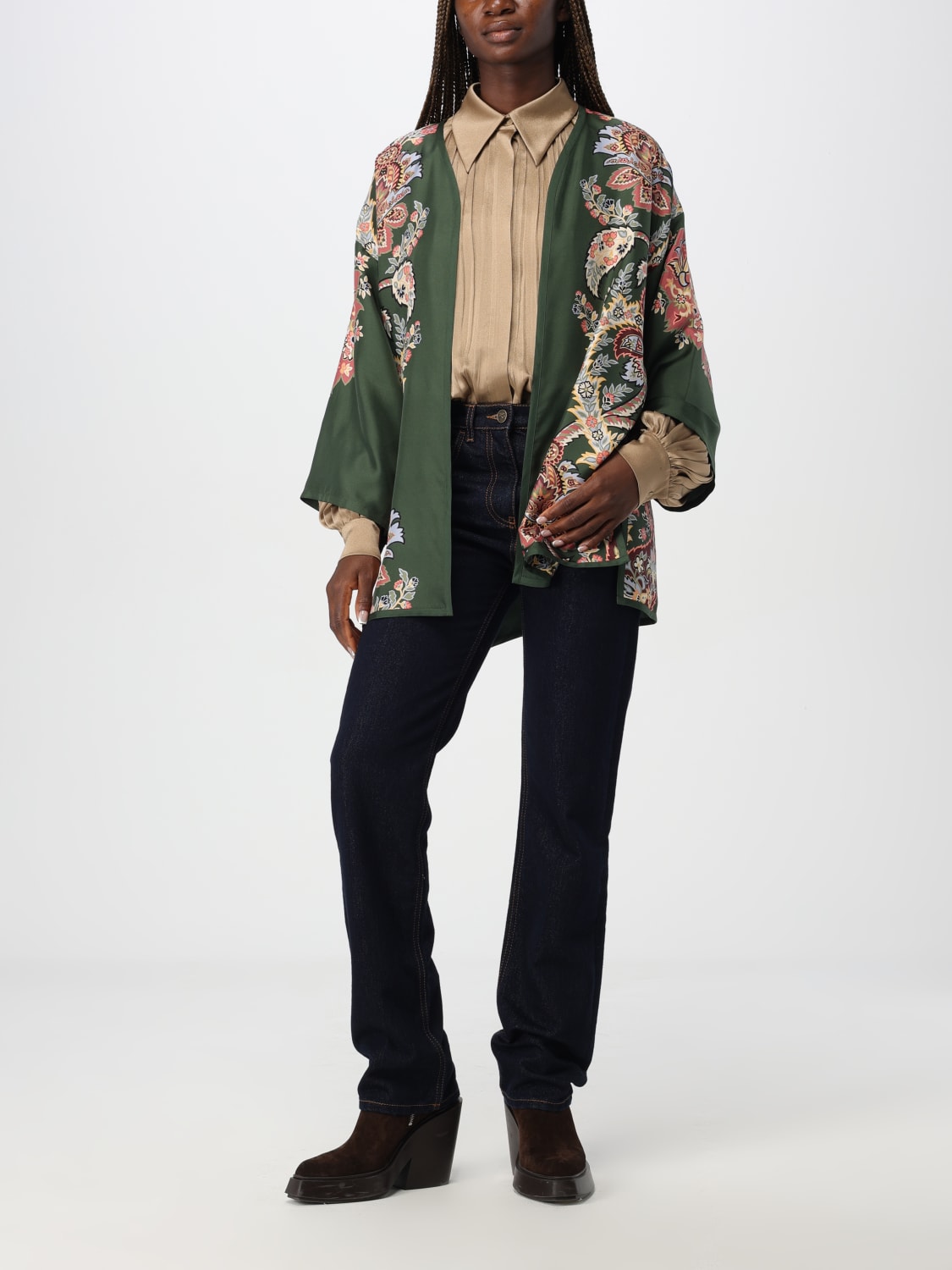 ETRO JACKET: Blazer woman Etro, Multicolor - Img 2