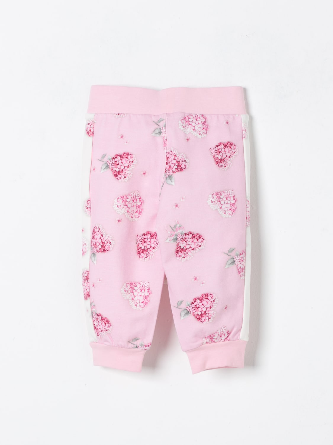 MONNALISA PANTALONE: Pantalone jogging floreale Monnalisa, Rosa - Img 2