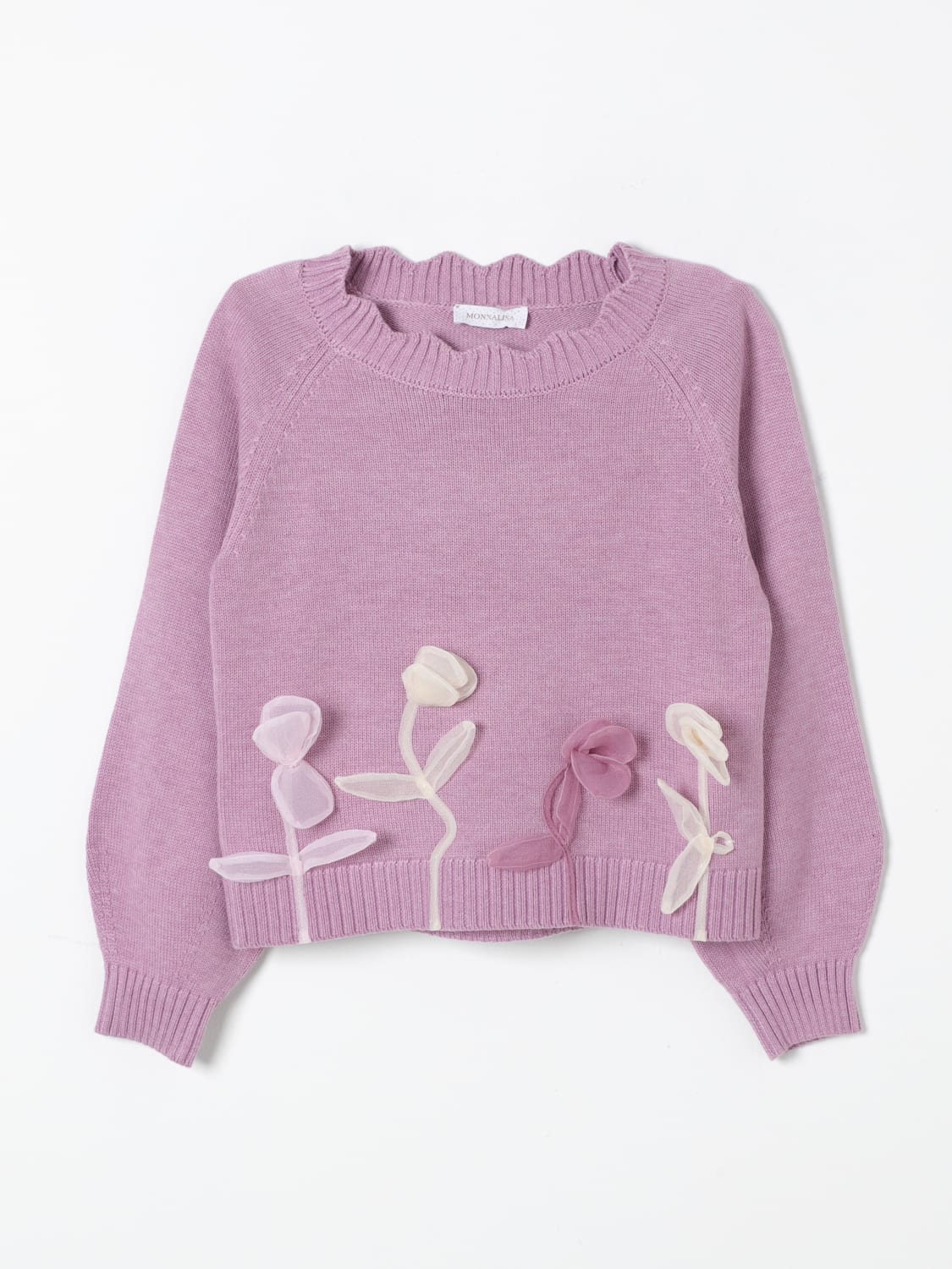 MONNALISA SWEATER: Sweater kids Monnalisa, Pink - Img 1