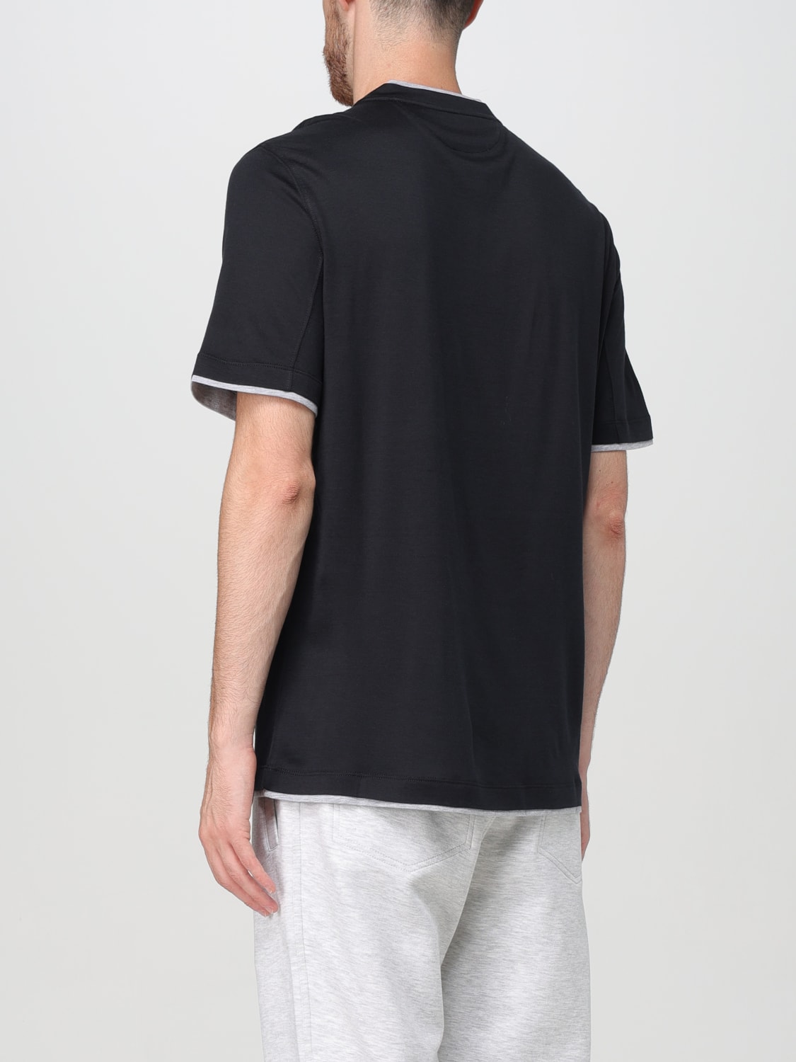 BRUNELLO CUCINELLI T-SHIRT: T-shirt men Brunello Cucinelli, Black - Img 2