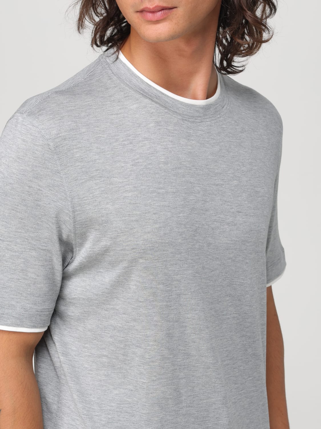 BRUNELLO CUCINELLI T-SHIRT: T-shirt men Brunello Cucinelli, Grey - Img 5