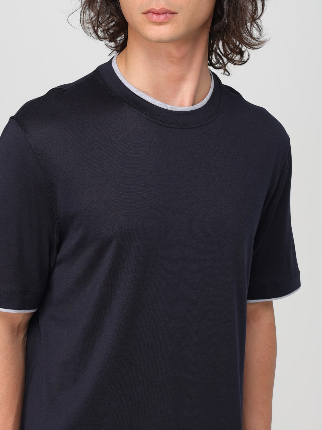 BRUNELLO CUCINELLI T-SHIRT: T-shirt men Brunello Cucinelli, Navy - Img 5