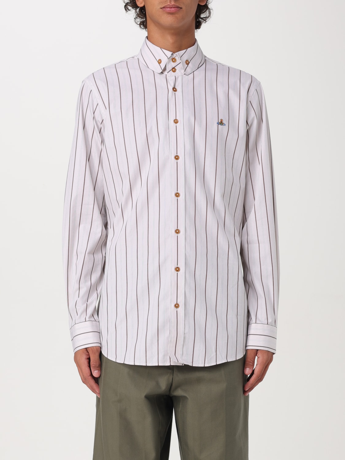 VIVIENNE WESTWOOD SHIRT: Shirt men Vivienne Westwood, Beige - Img 1