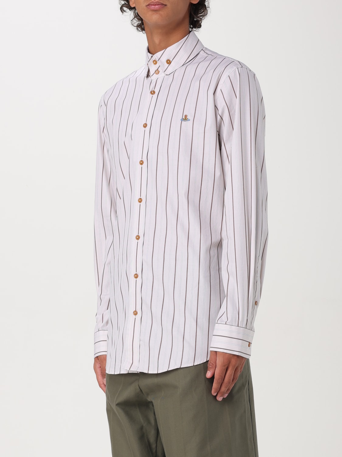 VIVIENNE WESTWOOD SHIRT: Shirt men Vivienne Westwood, Beige - Img 4