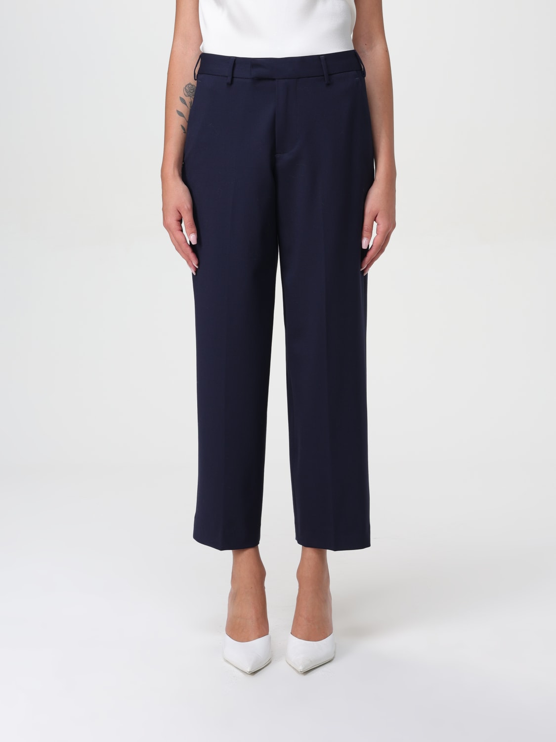 PT01 PANTALONE: Pantalon femme Pt01, Bleu - Img 1