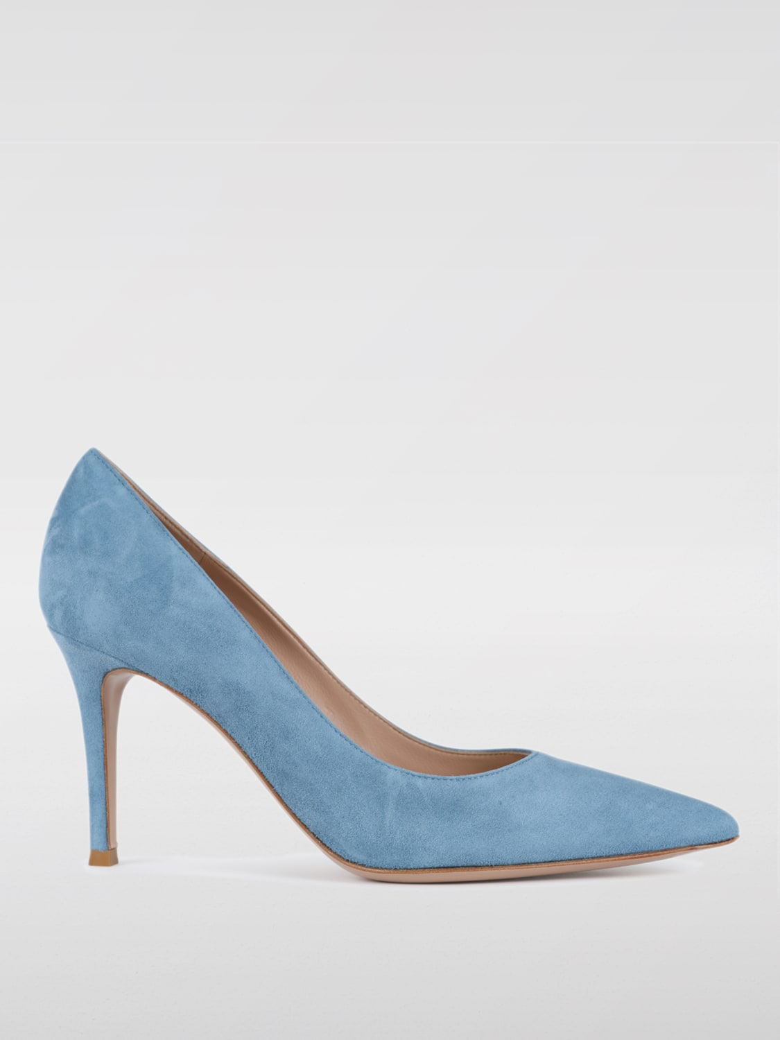 GIANVITO ROSSI PUMPS: High heel shoes woman Gianvito Rossi, Gnawed Blue - Img 1