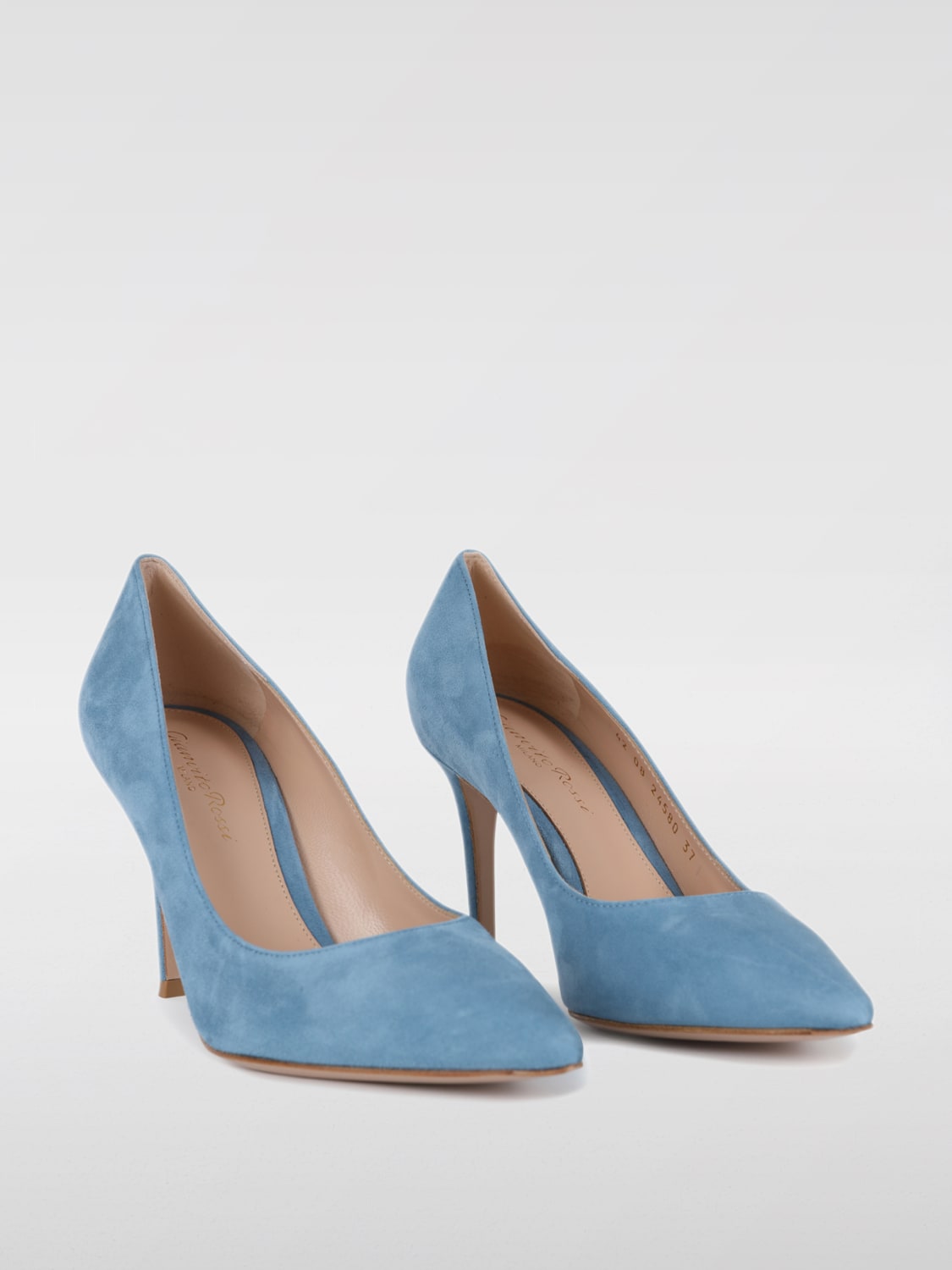 GIANVITO ROSSI PUMPS: High heel shoes woman Gianvito Rossi, Gnawed Blue - Img 2