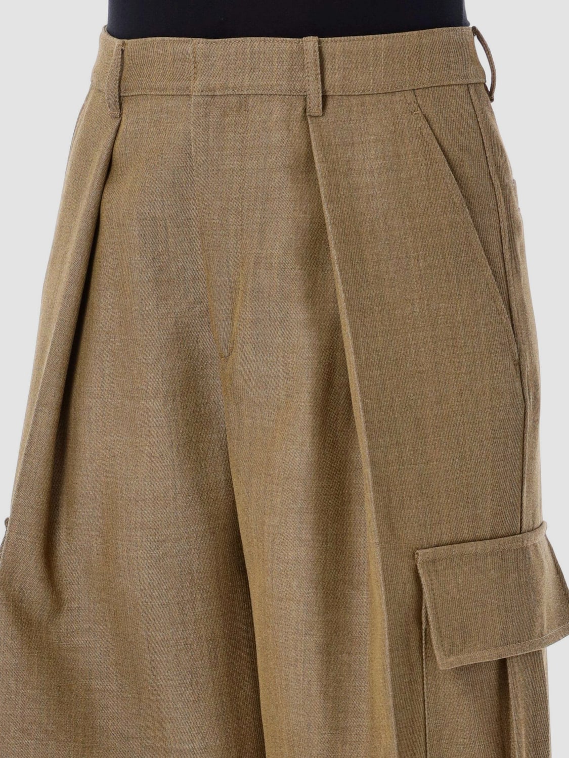 BURBERRY PANTS: Pants woman Burberry, Beige - Img 3