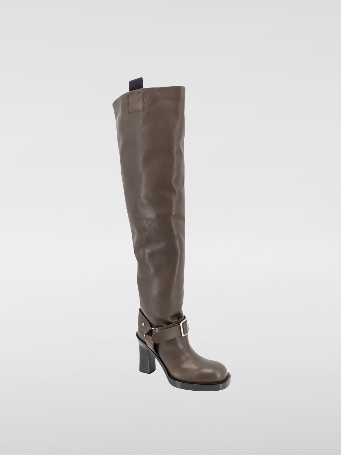 BURBERRY BOOTS: Boots woman Burberry, Brown - Img 2