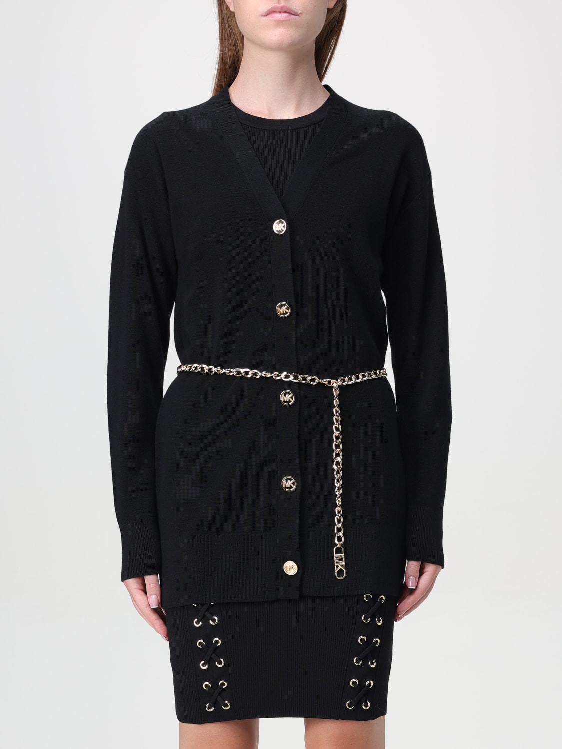 Michael kors long cardigan sweater online