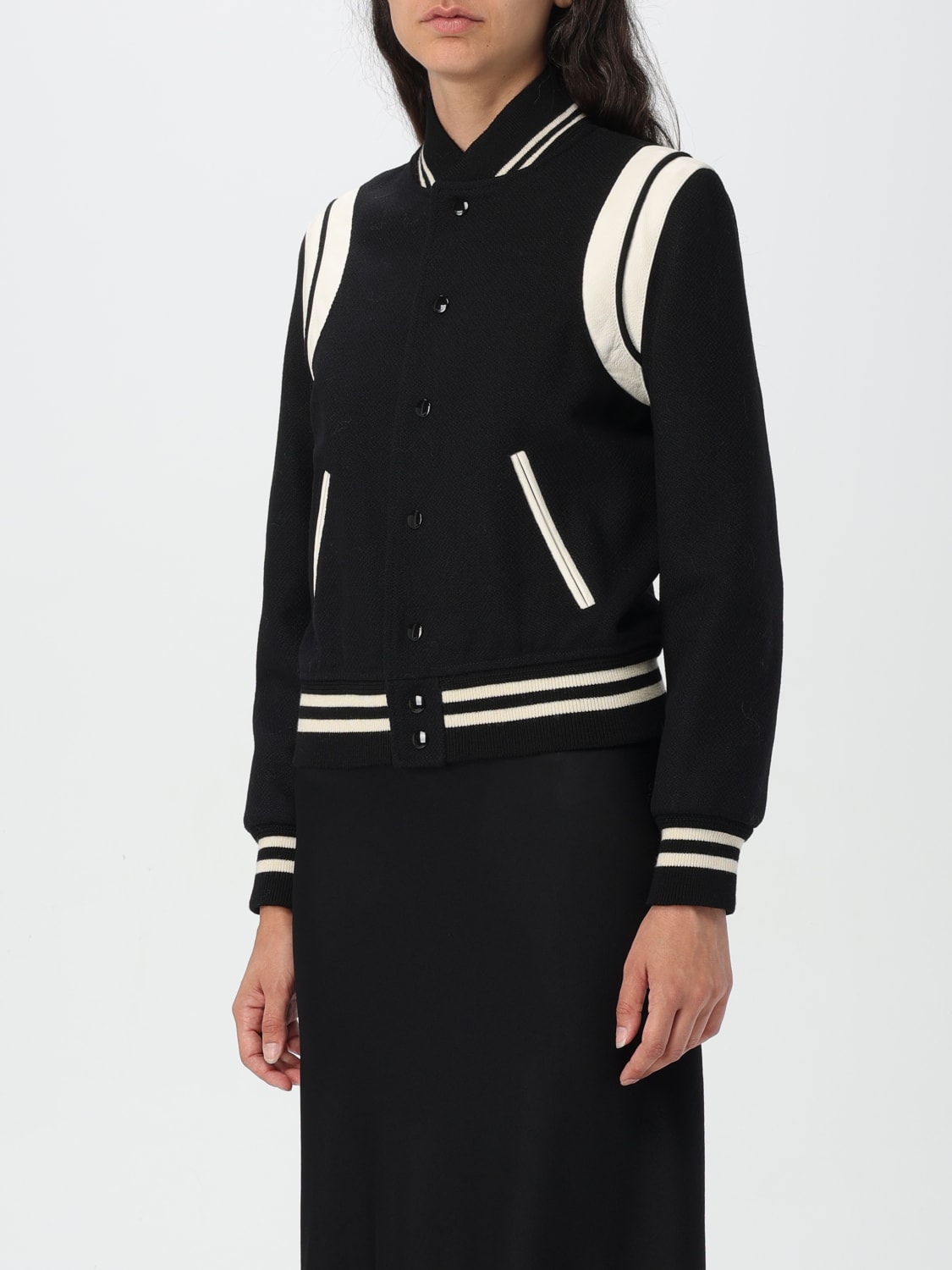 SAINT LAURENT JACKET: Jacket woman Saint Laurent, Black - Img 3