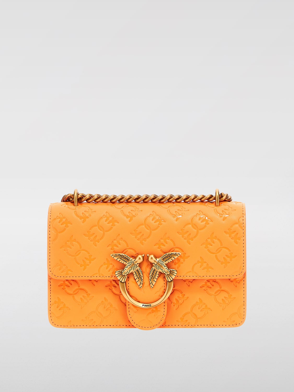 PINKO MINI SAC À MAIN: Sac porté épaule femme Pinko, Orange - Img 1