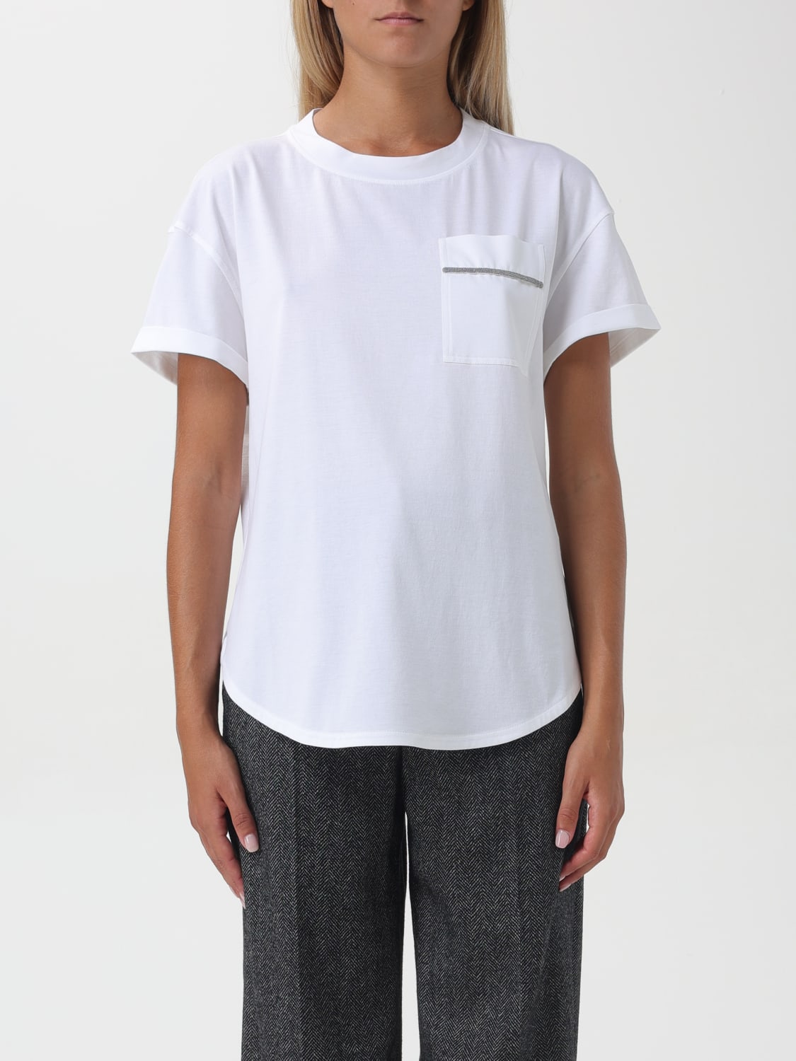 Giglio T-shirt in cotone Brunello Cucinelli