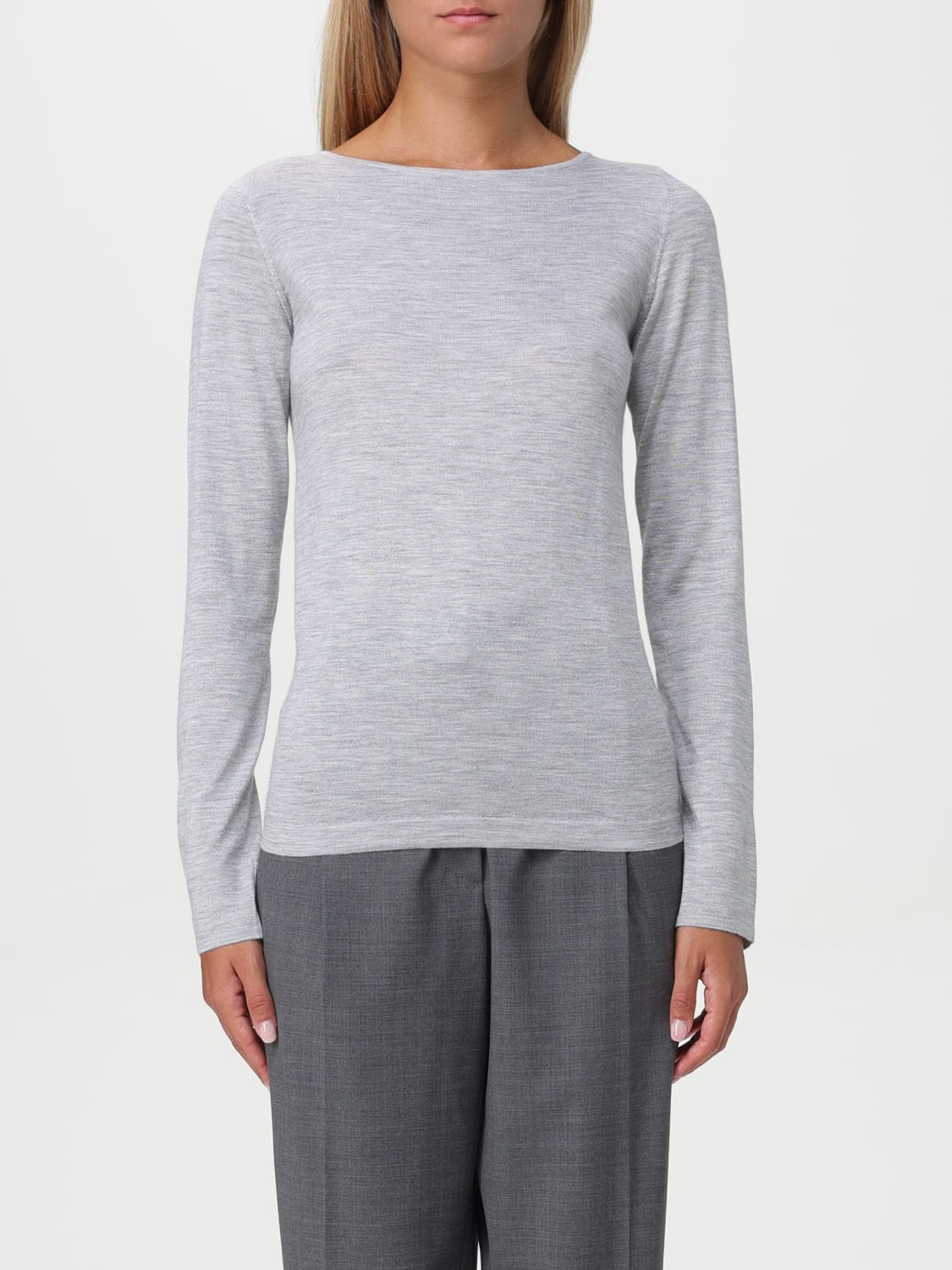 BRUNELLO CUCINELLI SWEATER: Sweatshirt woman Brunello Cucinelli, Grey - Img 1