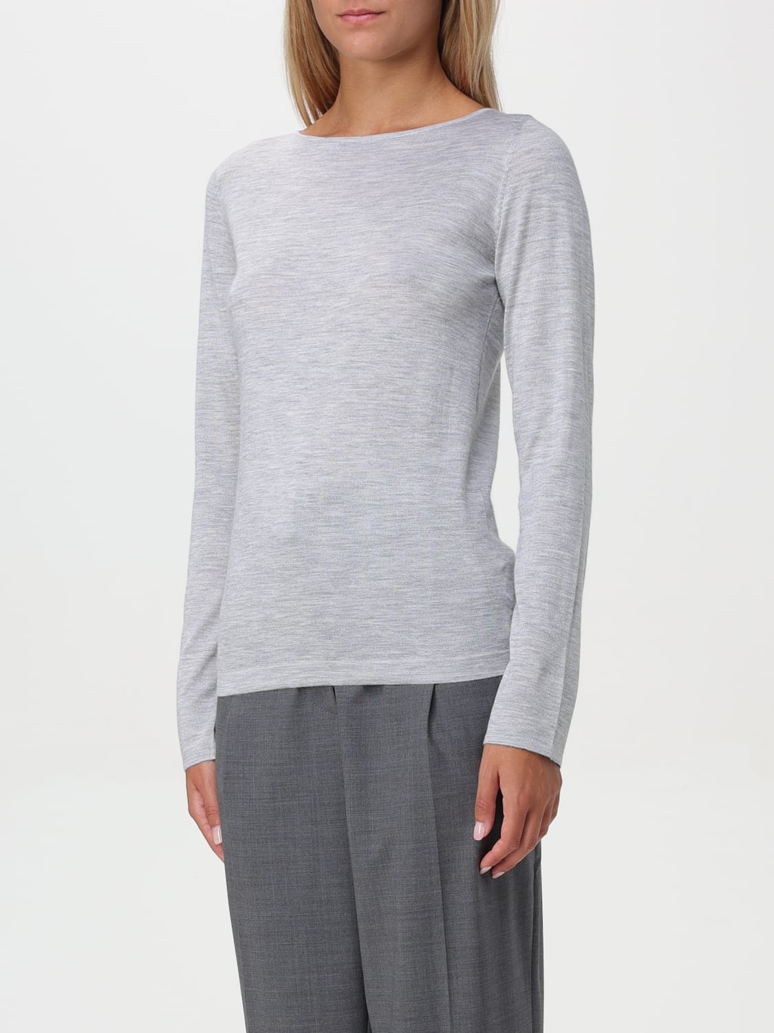 BRUNELLO CUCINELLI SWEATER: Sweatshirt woman Brunello Cucinelli, Grey - Img 4