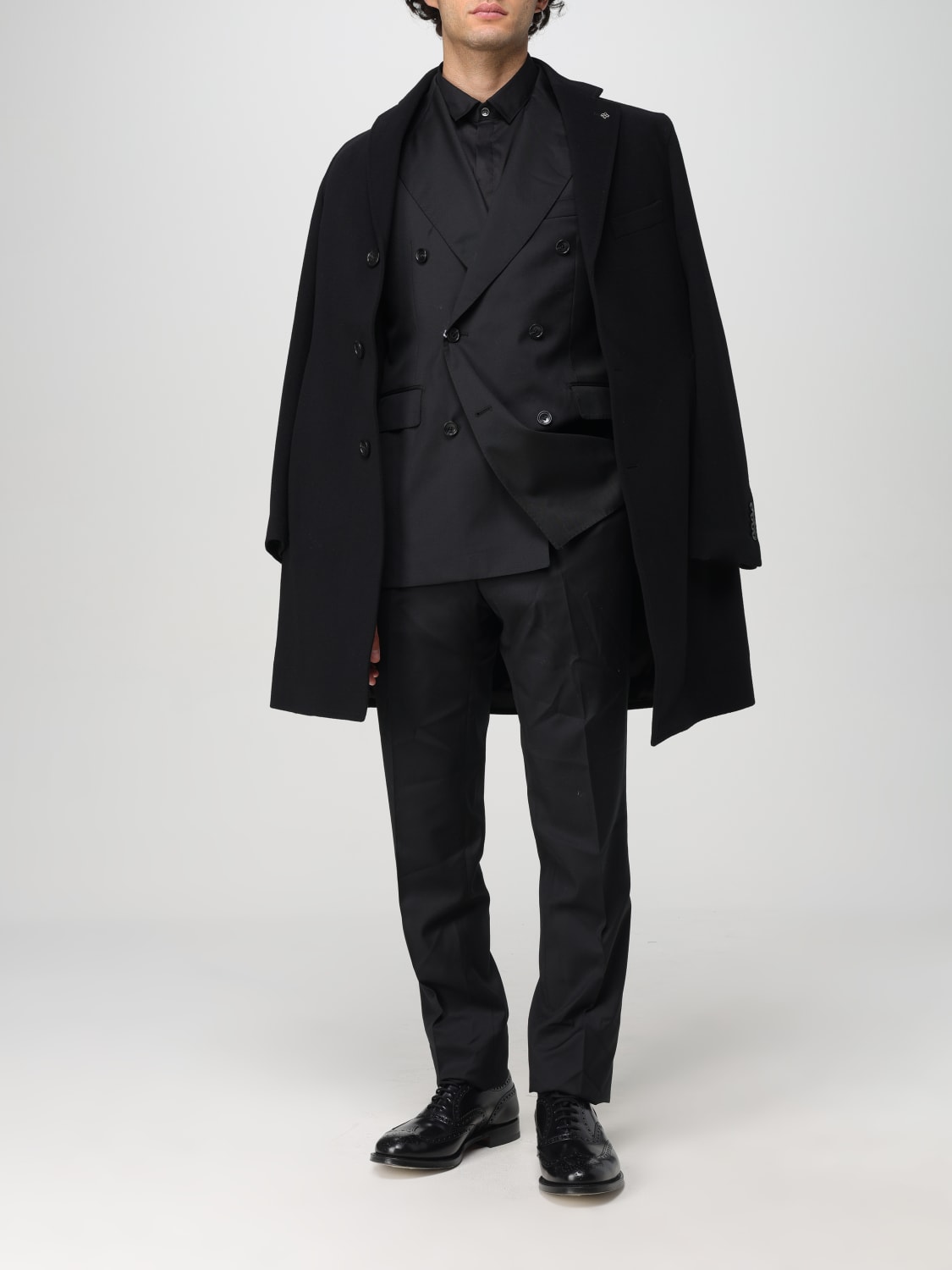 TAGLIATORE COAT: Coat men Tagliatore, Black - Img 2