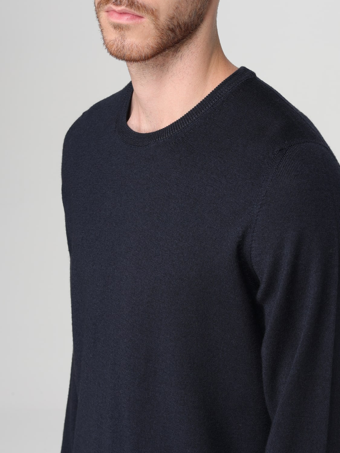 DRUMOHR MAGLIA: Maglia a girocollo basic Drumohr, Blue - Img 3