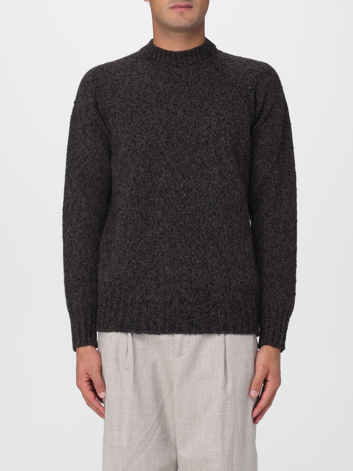 DRUMOHR SWEATER: Sweater men Drumohr, Brown - Img 1