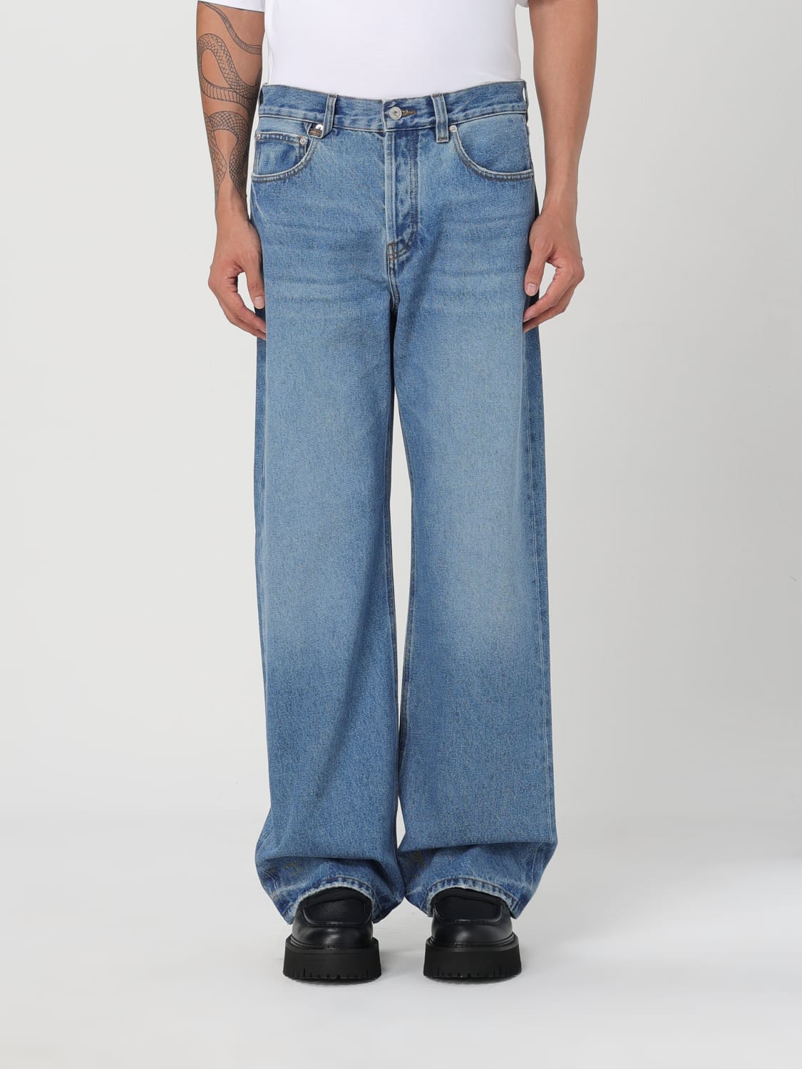 JACQUEMUS JEANS: Jeans men Jacquemus, Blue - Img 1