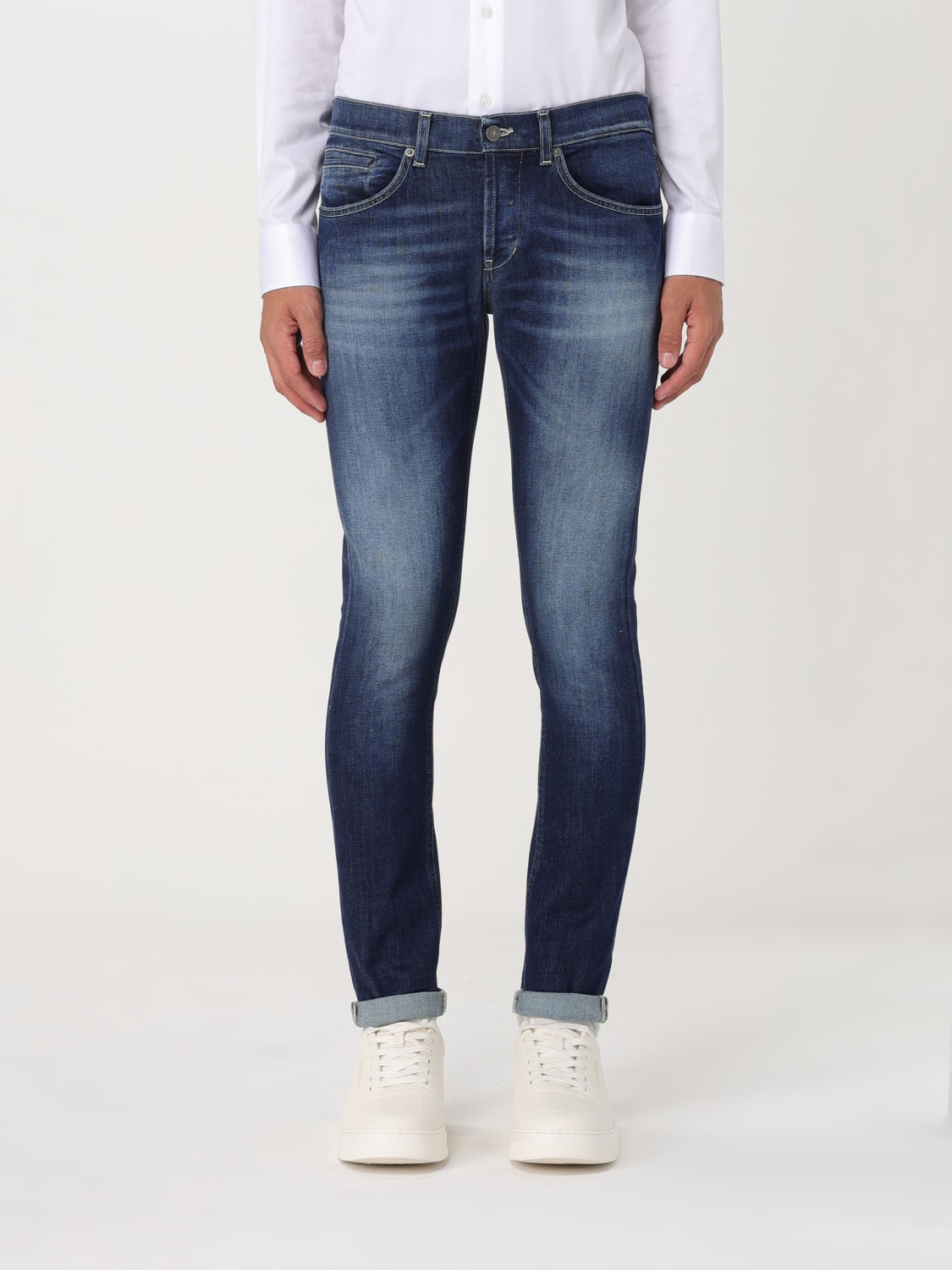 DONDUP JEANS: Jeans Dondup in denim di cotone , Blue - Img 1