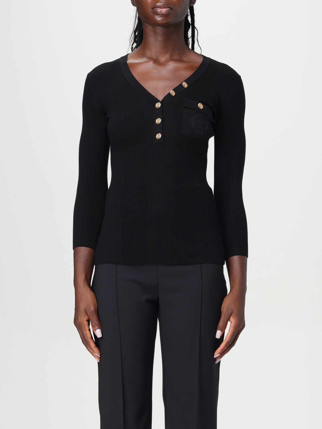 ELISABETTA FRANCHI SWEATER: Sweater woman Elisabetta Franchi, Black - Img 1