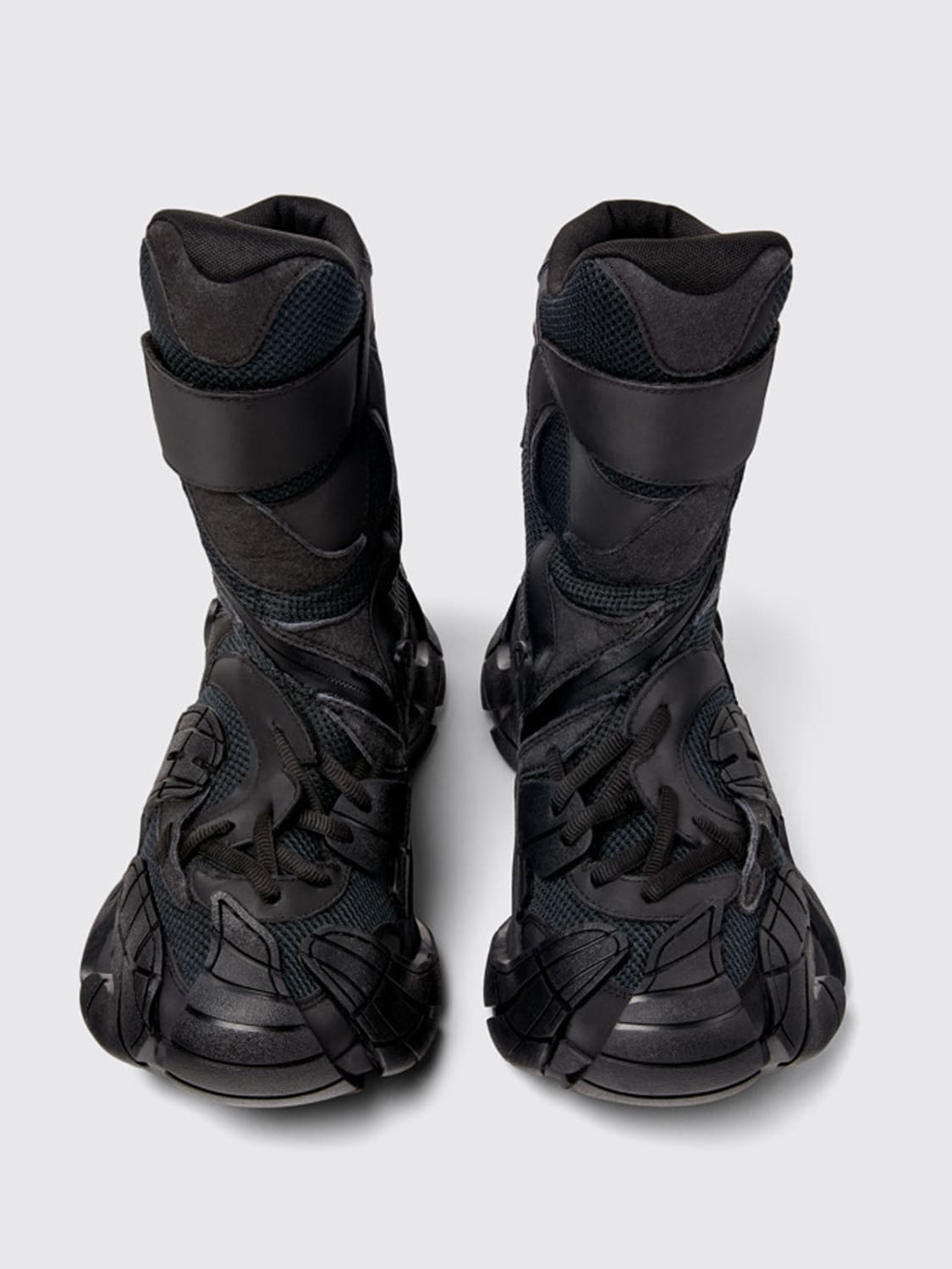 CAMPERLAB BOOTS: CamperLab Tormenta recycled mesh and rubber ankle boots, Black - Img 4